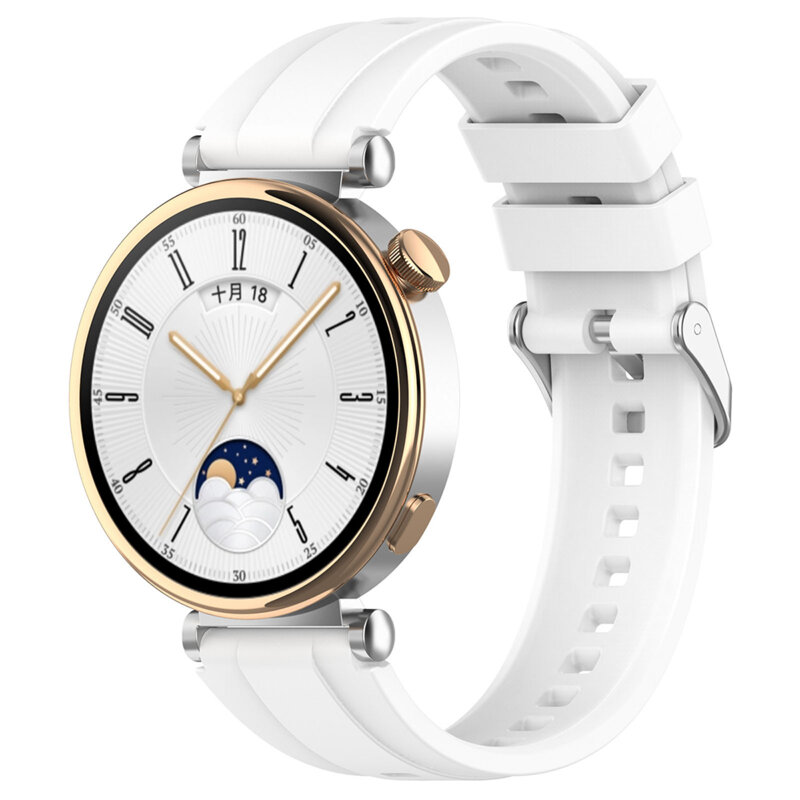 Curea Fossil Gen 6 18mm Techsuit, alb, W075