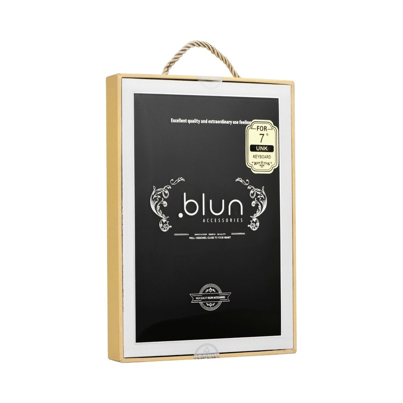 Husa Universala Cu Tastatura Tableta 10 inch Blun Book UNK  Carte - Negru