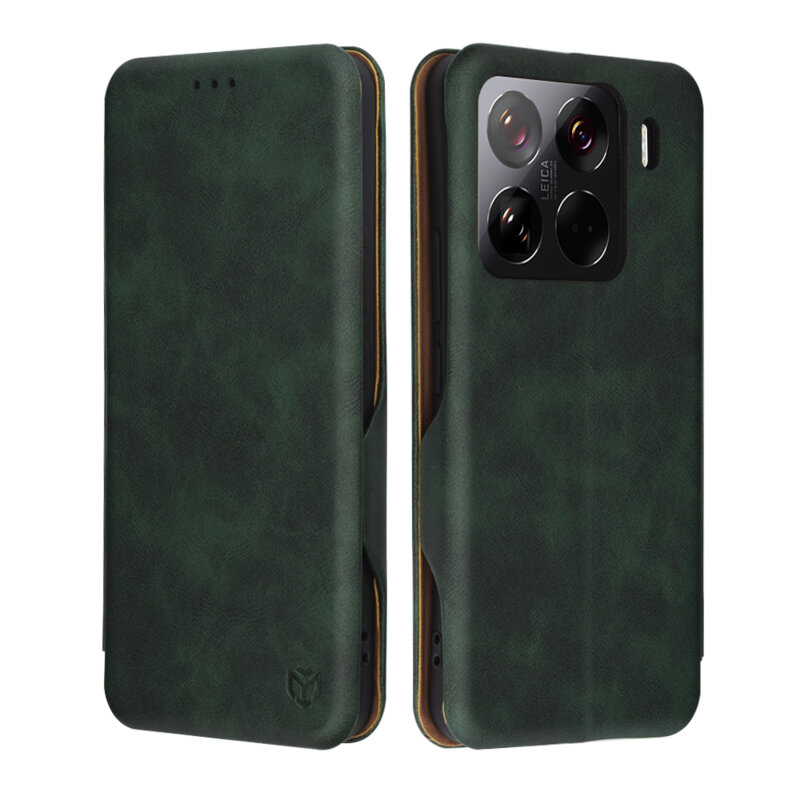 Husa 360° Xiaomi 15 Pro Techsuit Safe Wallet Plus, verde