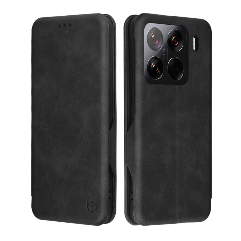 Husa 360° Xiaomi 15 Pro Techsuit Safe Wallet Plus, negru