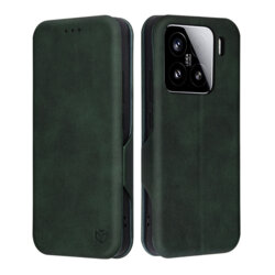 Husa 360° Xiaomi 15 Techsuit Safe Wallet Plus, verde
