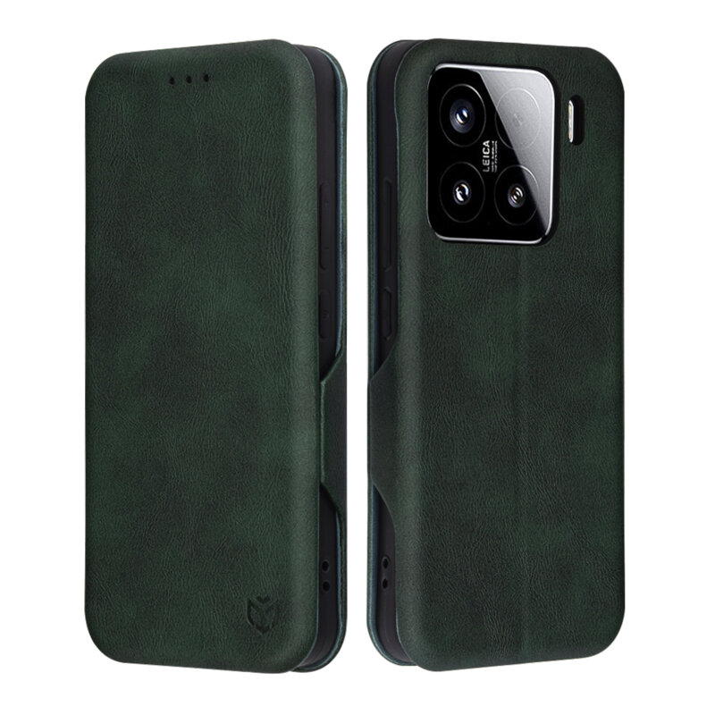 Husa 360° Xiaomi 15 Techsuit Safe Wallet Plus, verde