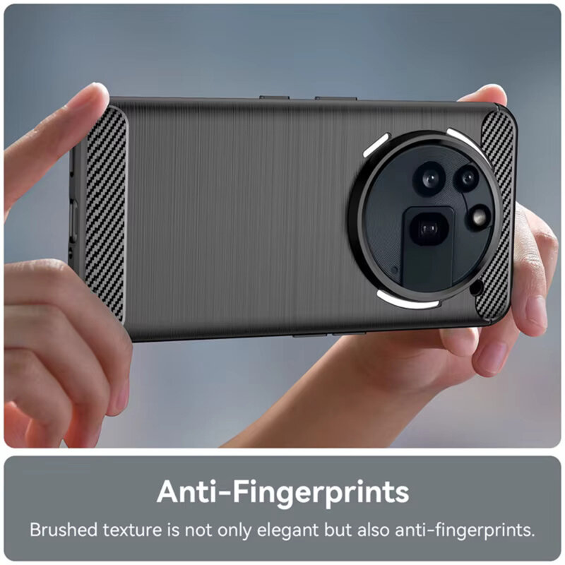 Husa Nothing Phone (3a) Pro Techsuit Carbon Silicone, negru