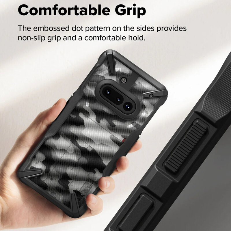 Husa Nothing Phone (3a) Ringke Fusion X Design, camuflaj