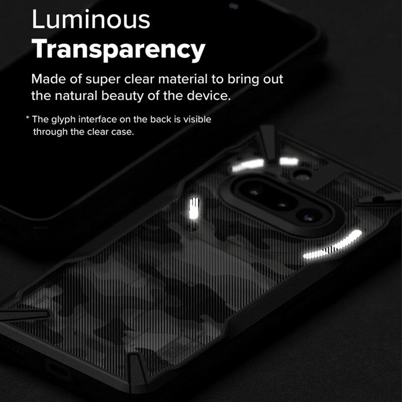 Husa Nothing Phone (3a) Ringke Fusion X Design, camuflaj
