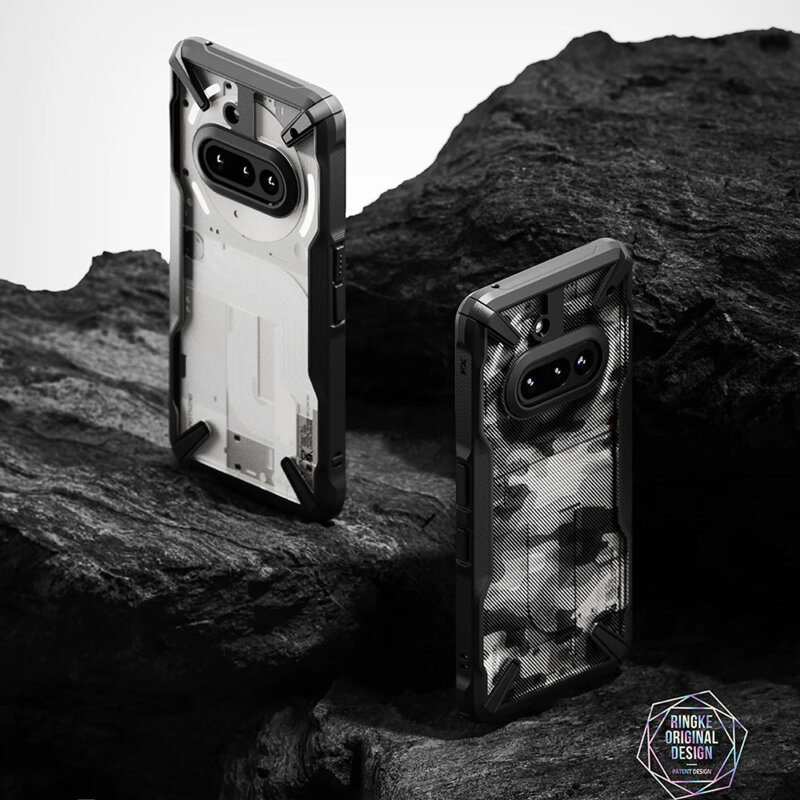 Husa Nothing Phone (3a) Ringke Fusion X Design, camuflaj