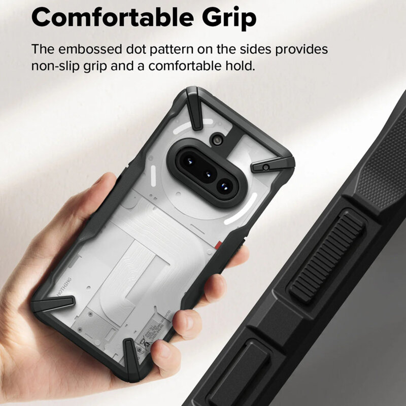 Husa Nothing Phone (3a) Ringke Fusion X, negru