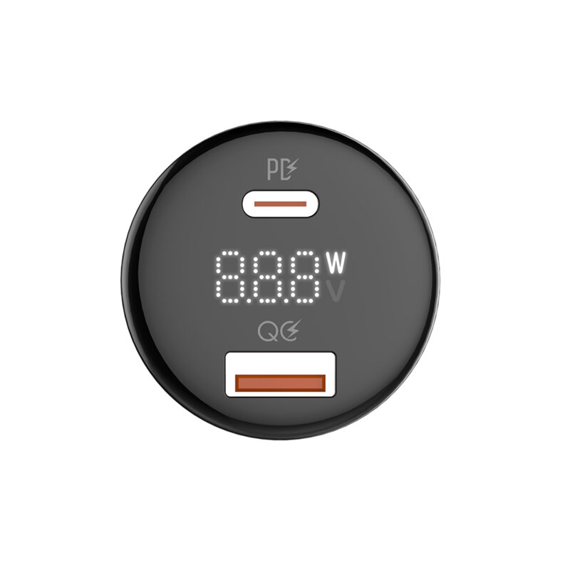 Incarcator auto 100W Super Fast Charge ColorWay, USB+Type-C, negru