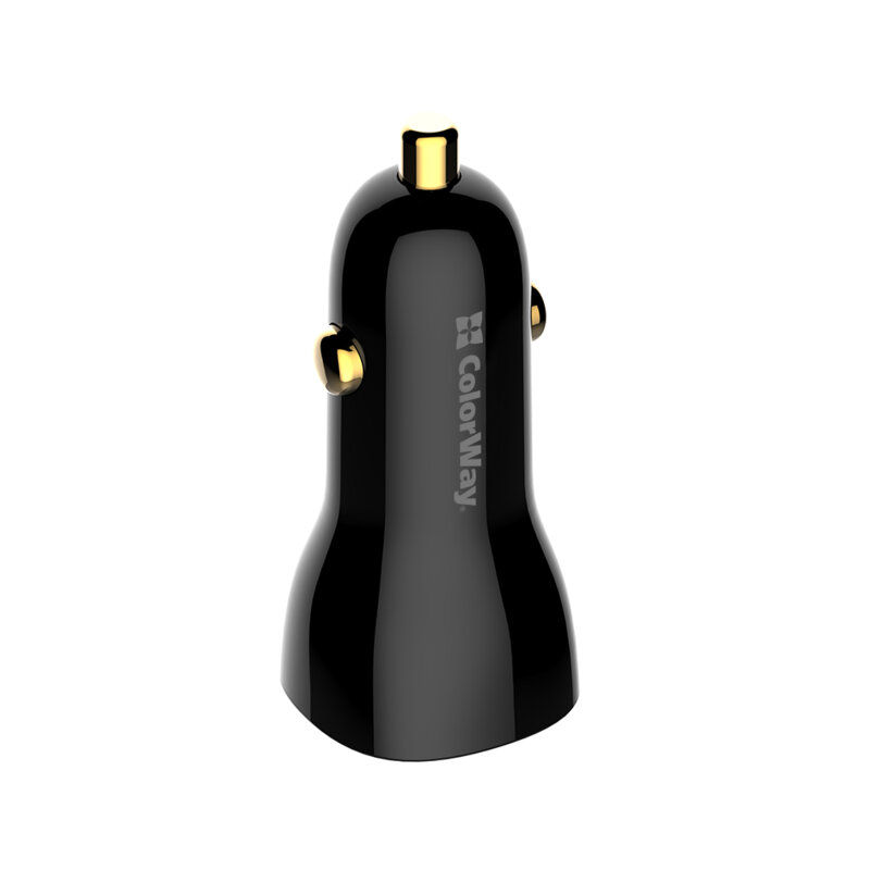 Incarcator auto Xiaomi Turbo Charge ColorWay, USB+Type-C, negru