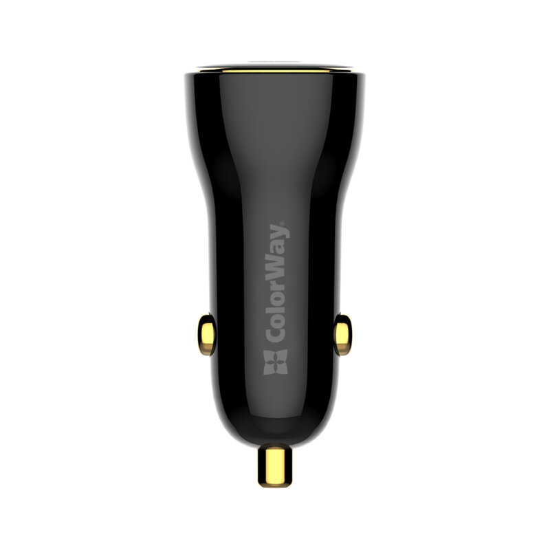Incarcator auto Xiaomi Turbo Charge ColorWay, USB+Type-C, negru