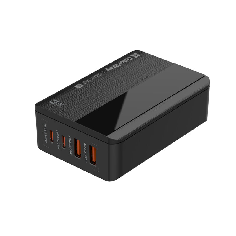Splitter cablu retea, adaptor Fast Charge ColorWay, 65W, negru