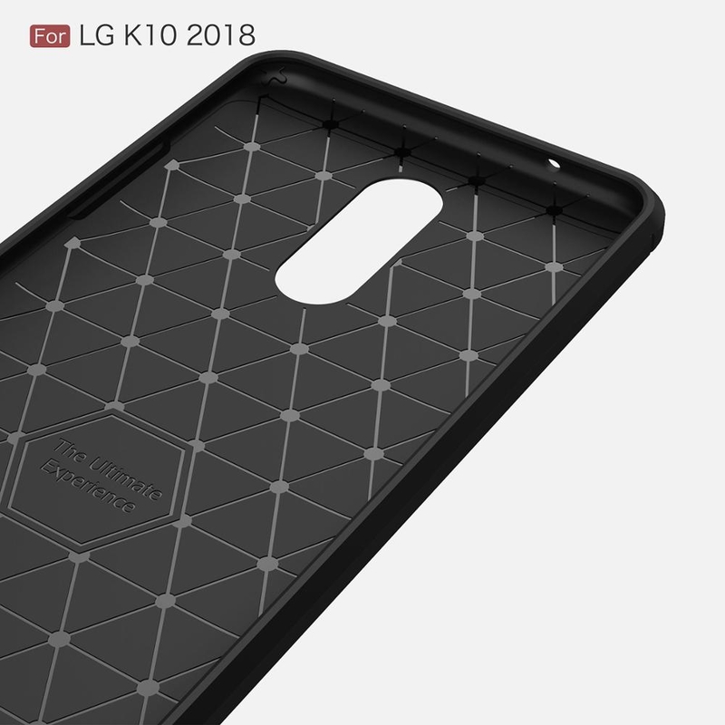 Husa LG K10 2018 TPU Carbon Negru