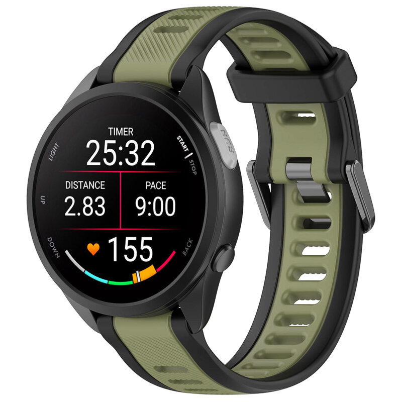 Curea Huawei Watch GT 5 Pro 42mm Techsuit, kaki, W053