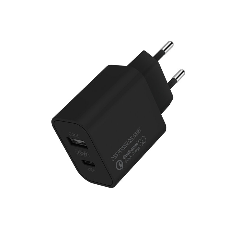 Incarcator retea 20W cu 2 porturi ColorWay, 3A, negru