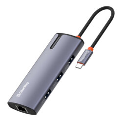 Docking Station 6in1 USB, Ethernet, ColorWay, 100W, argintiu