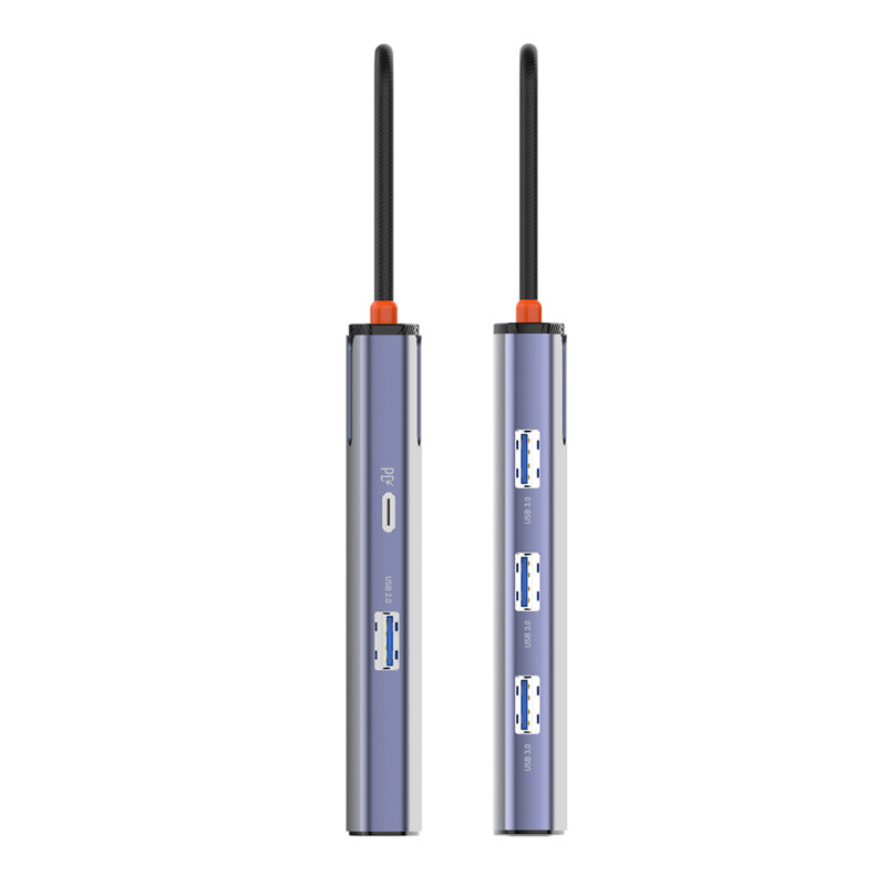 Docking Station 6in1 USB, Ethernet, ColorWay, 100W, argintiu