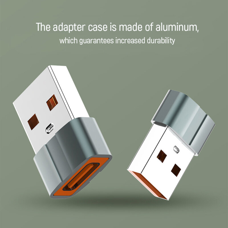 Adaptor OTG, USB la Type-C ColorWay, pentru PC, 3A, argintiu