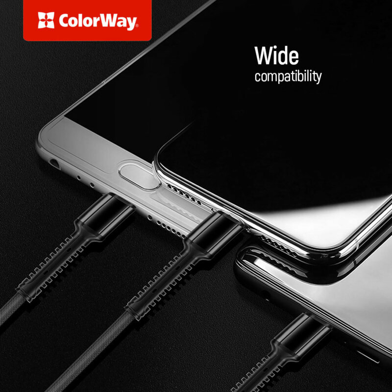 Cablu de incarcare universal 20W ColorWay, 4in1, 1.2m, gri