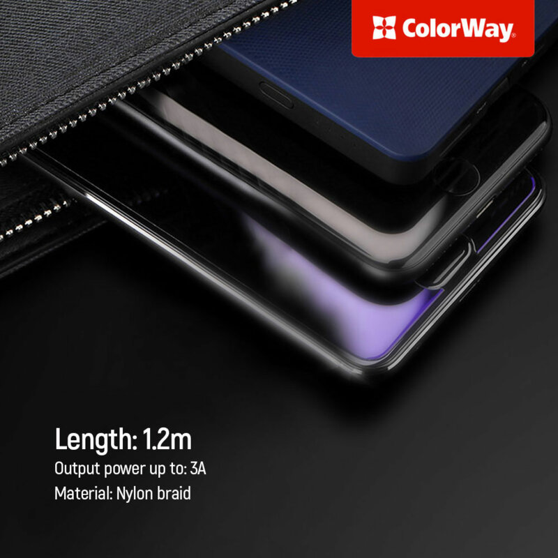 Cablu de incarcare universal 20W ColorWay, 4in1, 1.2m, gri