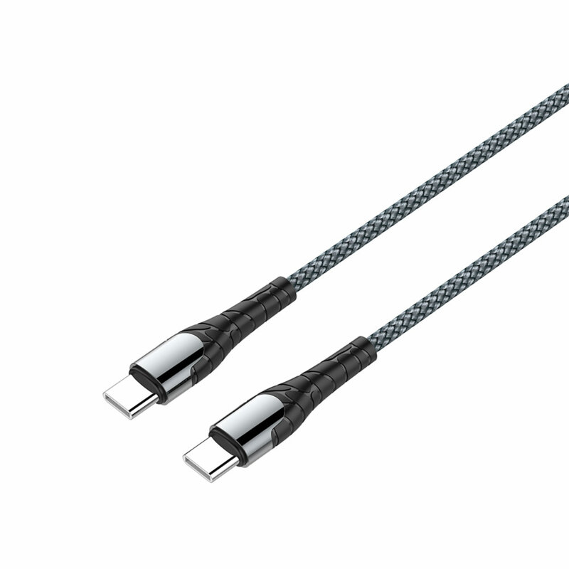 Cablu de date Type-C 65W Fast Charge ColorWay, 1m, gri