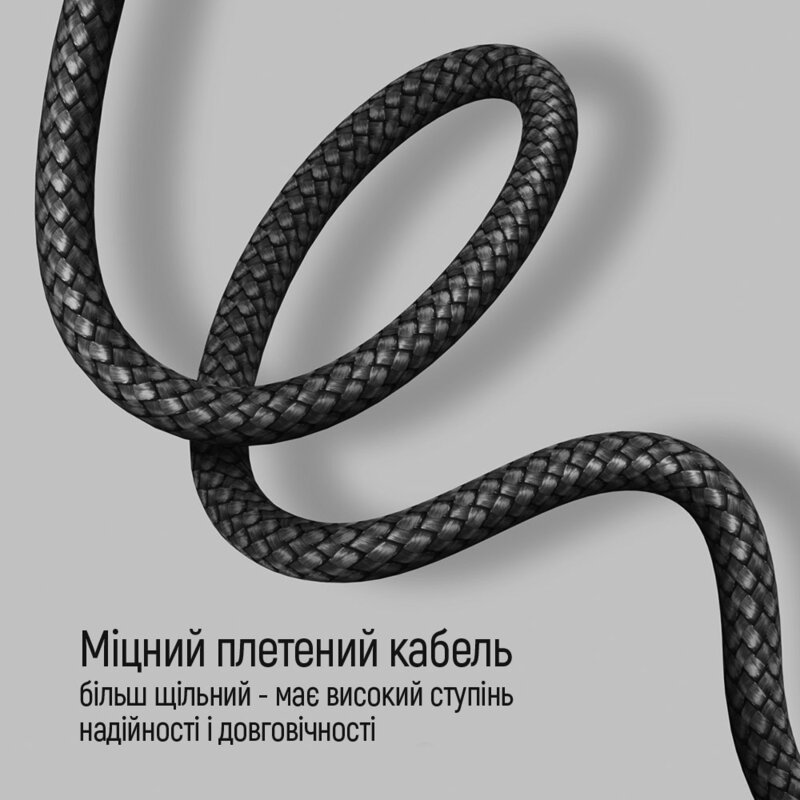 Cablu de date Type-C 65W Fast Charge ColorWay, 1m, gri