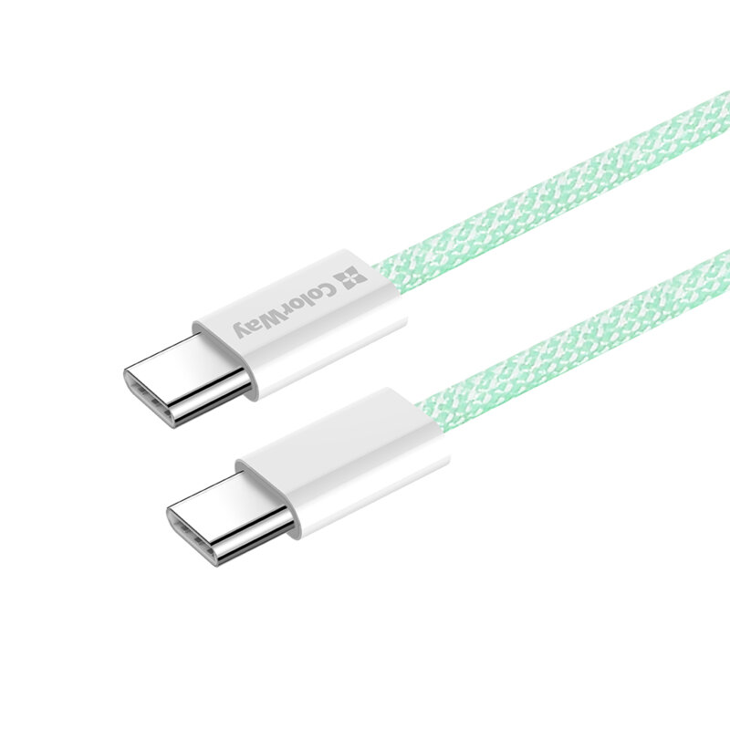 Cablu de incarcare MacBook Pro 60W Fast Charge ColorWay, 1m, verde