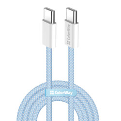 Cablu de incarcare MacBook Pro 60W Fast Charge ColorWay, 1m, bleu