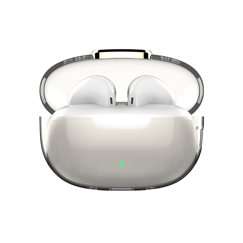 Casti Bluetooth cu buton touch, microfon ColorWay Slim TWS-2, alb