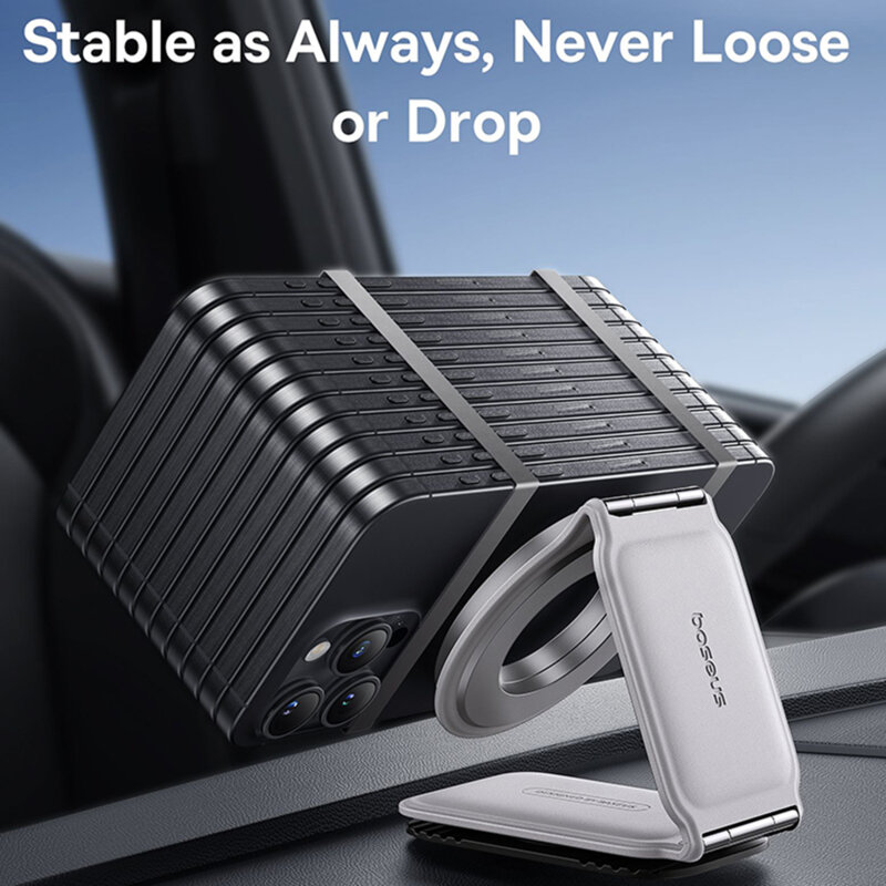 Suport auto telefon cu magnet 25N, 360° Baseus, C40169002113-00