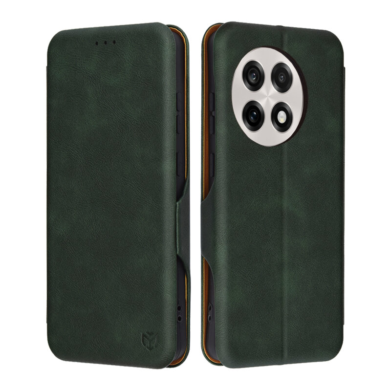Husa 360° OnePlus 13R Techsuit Safe Wallet Plus, verde