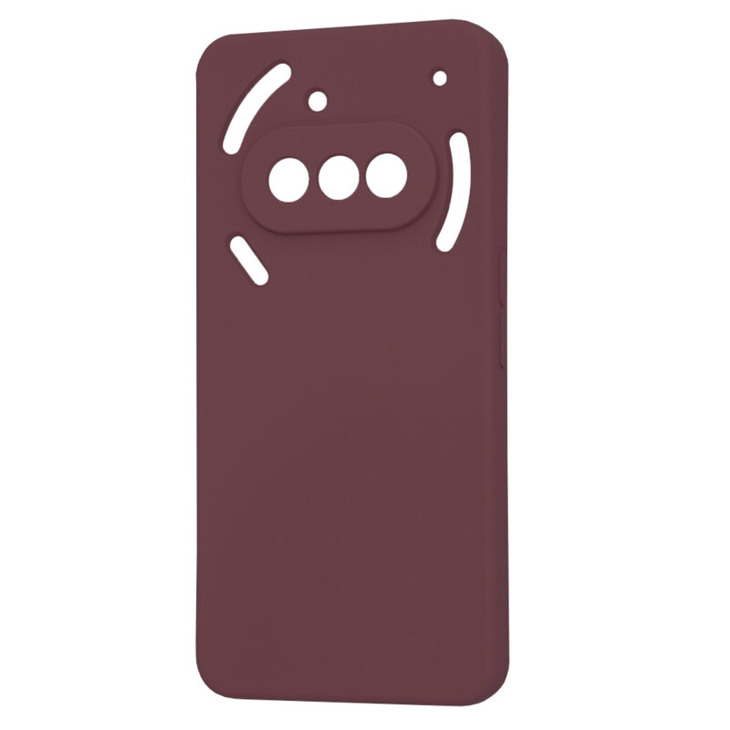 Husa silicon Nothing Phone (3a) Techsuit SoftFlex, bordo