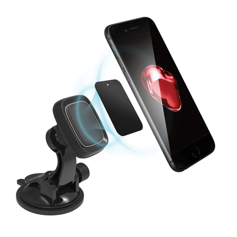 Suport auto magnetic cu ventuza ColorWay, pentru bord, universal