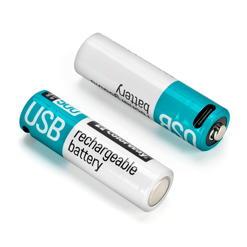 [Pachet 2x] Baterii reincarcabile Type-C AA 2200mAh ColorWay, Li-Polymer