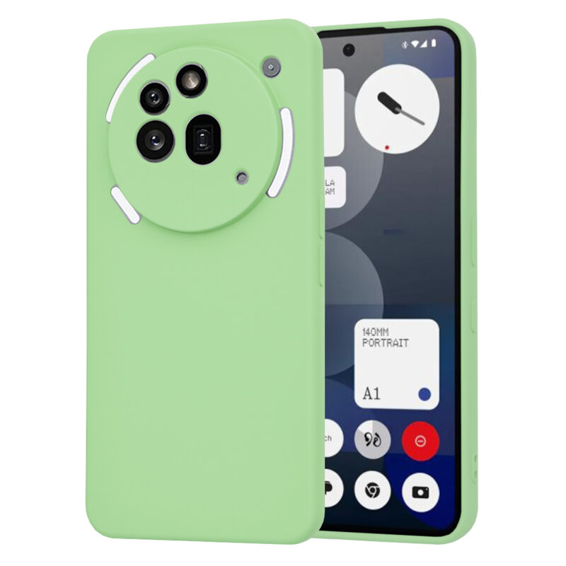 Husa silicon Nothing Phone (3a) Pro Techsuit SoftFlex, verde deschis