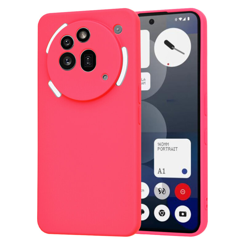 Husa silicon Nothing Phone (3a) Pro Techsuit SoftFlex, fucsia