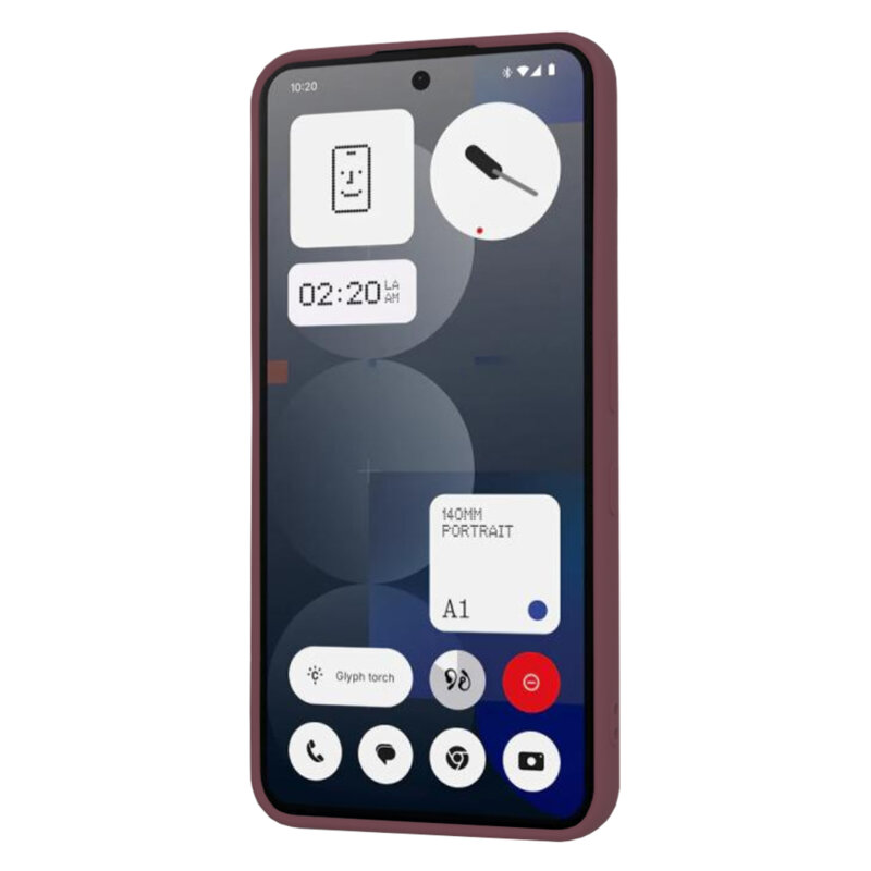 Husa silicon Nothing Phone (3a) Pro Techsuit SoftFlex, bordo