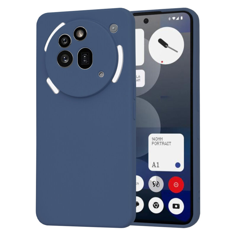 Husa silicon Nothing Phone (3a) Pro Techsuit SoftFlex, bleumarin