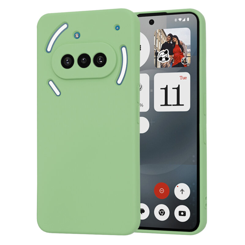 Husa silicon Nothing Phone (3a) Techsuit SoftFlex, verde deschis