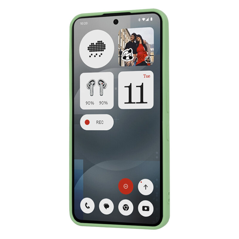 Husa silicon Nothing Phone (3a) Techsuit SoftFlex, verde deschis