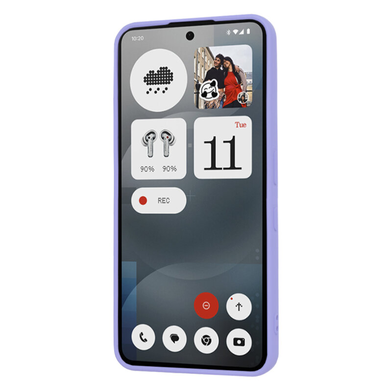 Husa silicon Nothing Phone (3a) Techsuit SoftFlex, violet