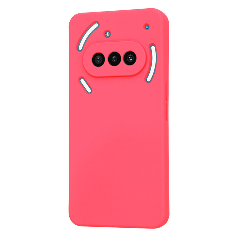 Husa silicon Nothing Phone (3a) Techsuit SoftFlex, fucsia