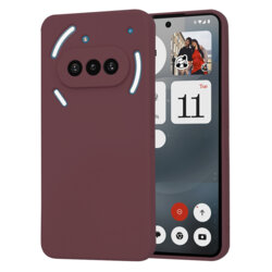 Husa silicon Nothing Phone (3a) Techsuit SoftFlex, bordo