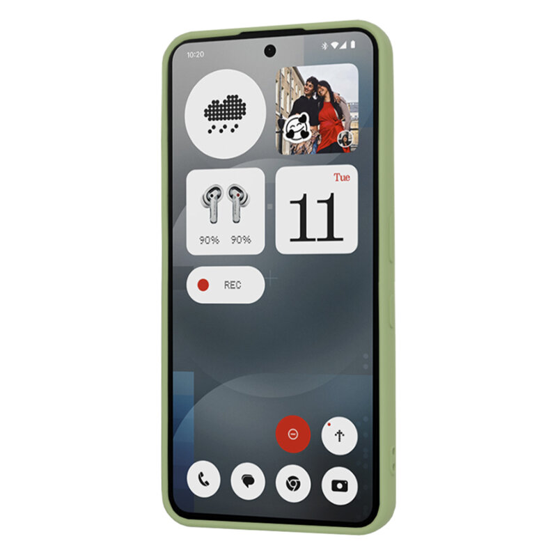 Husa silicon Nothing Phone (3a) Techsuit SoftFlex, verde