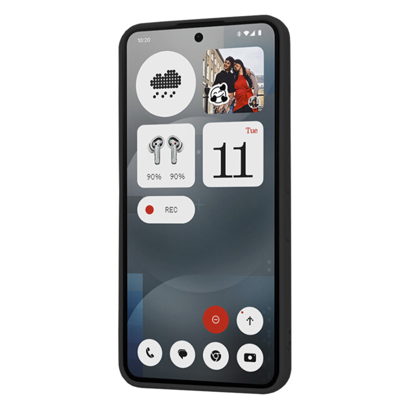 Husa silicon Nothing Phone (3a) Techsuit SoftFlex, negru