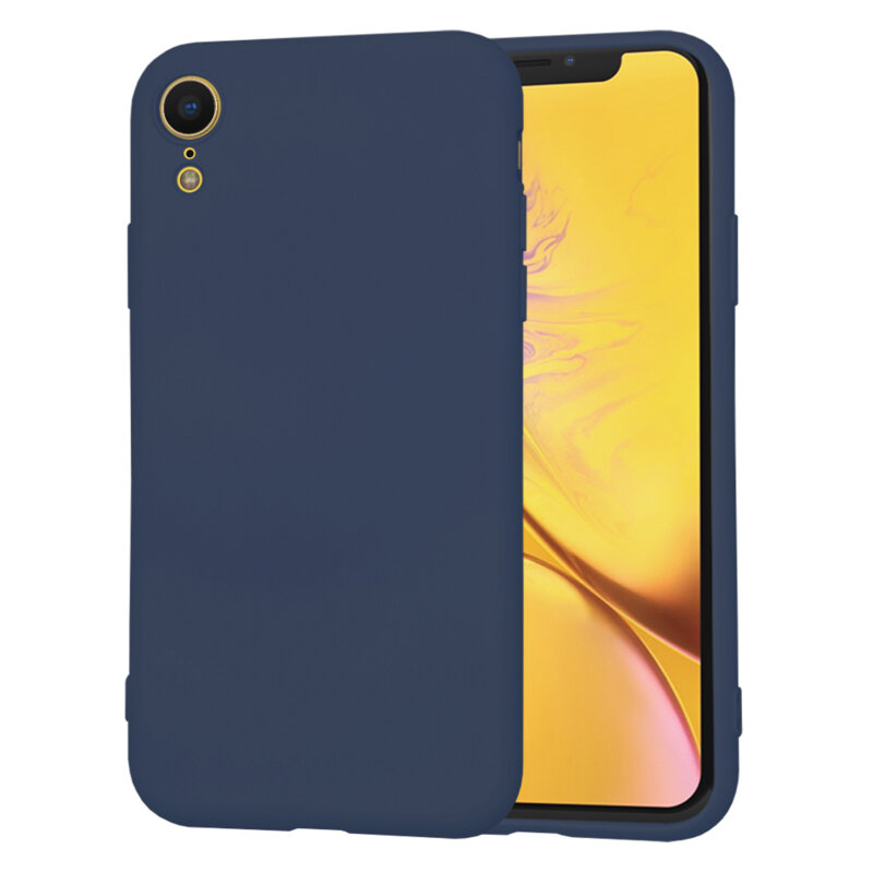 Husa silicon iPhone XR Techsuit SoftFlex, bleumarin