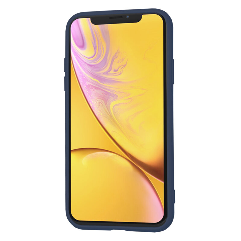 Husa silicon iPhone XR Techsuit SoftFlex, bleumarin