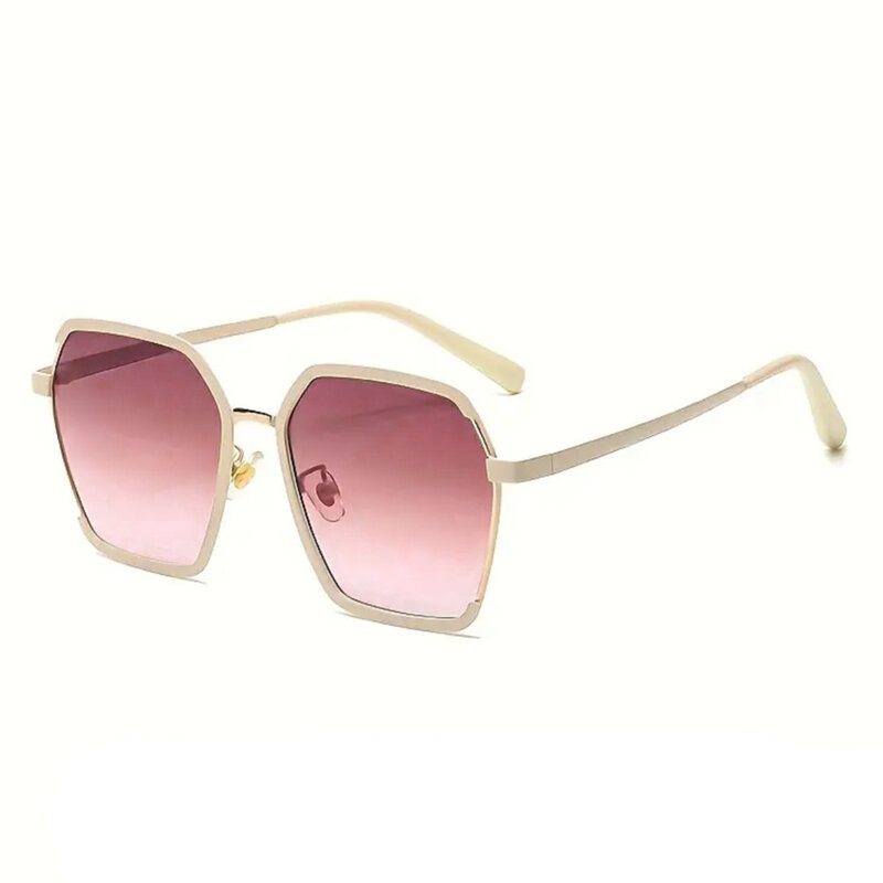 Ochelari soare hexagonali supradimensionati Techsuit, crem, 191
