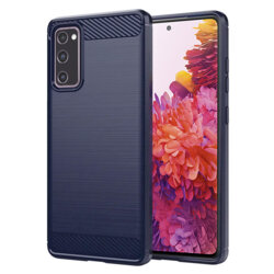 Husa Samsung Galaxy S20 FE 5G Techsuit Carbon Silicone, albastru
