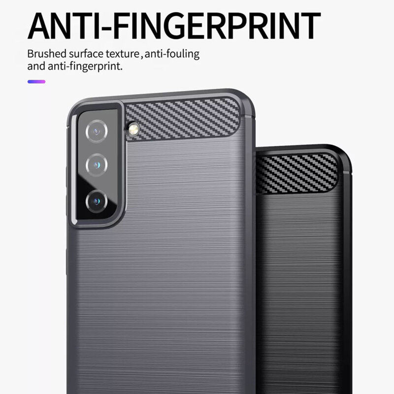 Husa Samsung Galaxy S20 FE 5G Techsuit Carbon Silicone, albastru