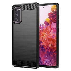 Husa Samsung Galaxy S20 FE 5G Techsuit Carbon Silicone, negru